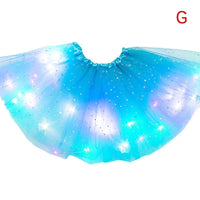 LED グローライトチュチュスカート妖精衣装ガールキッズライトアップスカート結婚式誕生日パーティー 30 センチメートルコスプレプリンセスチュチュスカート