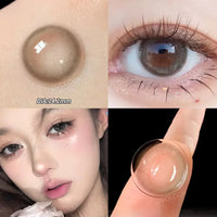 Natural Lenses Contact Lenses for Eyes Beauty 10 Tone Natural Pupil Eye Color lens Yearly Use 14.2/14.5mm OVO