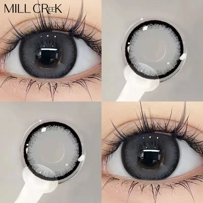 Color Contact Lenses yearly Myopia Lenses with Diopter Enlarge Bright Cosmetic Power Lens Make Up for  Beautiful Eyes YMX