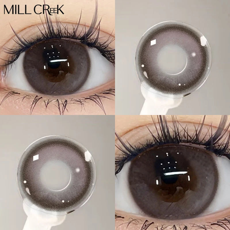 Color Contact Lenses yearly Myopia Lenses with Diopter Enlarge Bright Cosmetic Power Lens Make Up for  Beautiful Eyes YMX