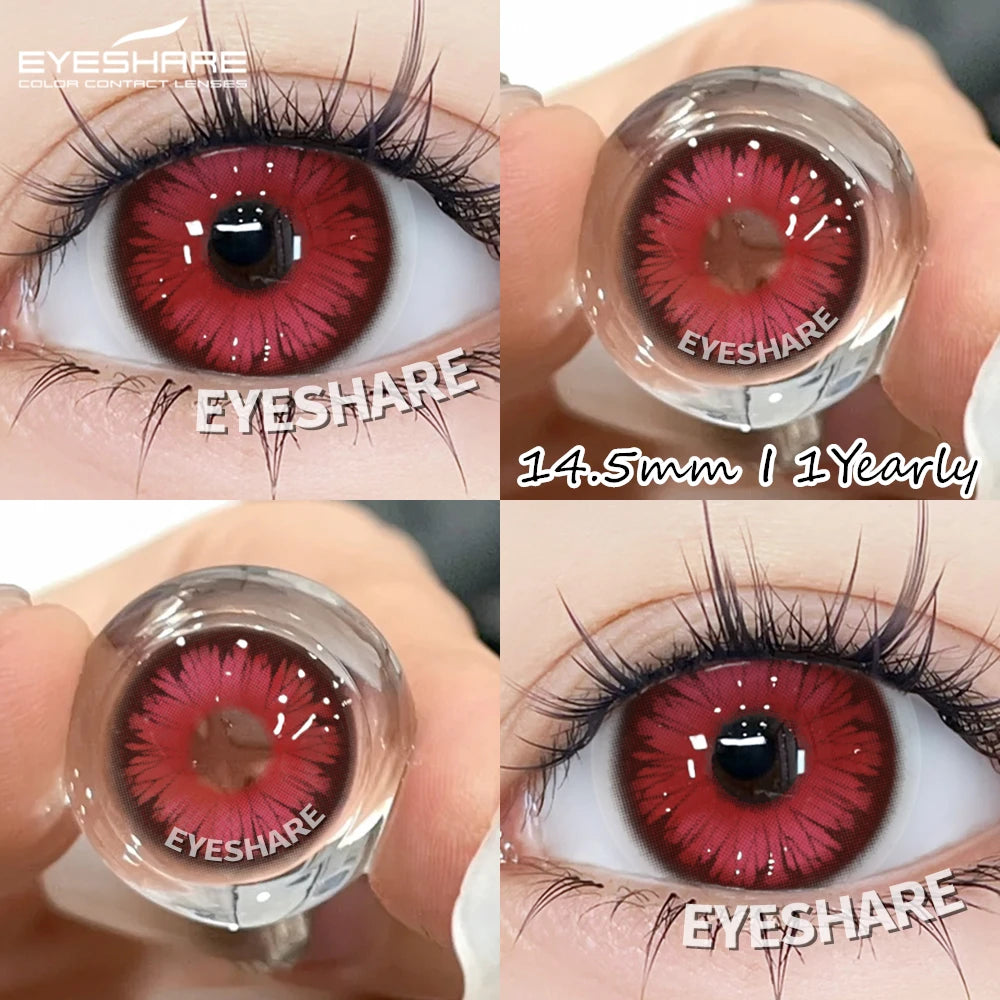 EYESHARE Cosplay Color Contact Lenses Anime Pink Beauty Contact Spring New Style Makeup Red Blue Lenses Yearly Halloween Contact