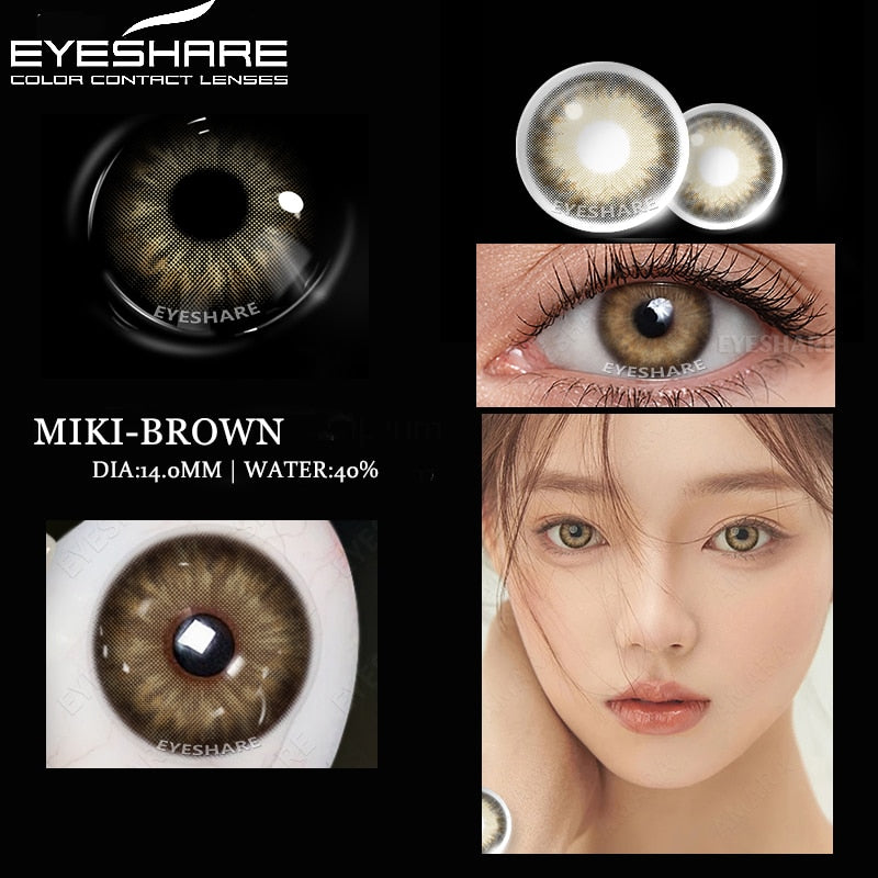 AMARA 1 Pair Color Contact Lenses for Eyes Natural Brown Lenses Beauty Fashion Monet lense Blue Lenses Green Eye Contact
