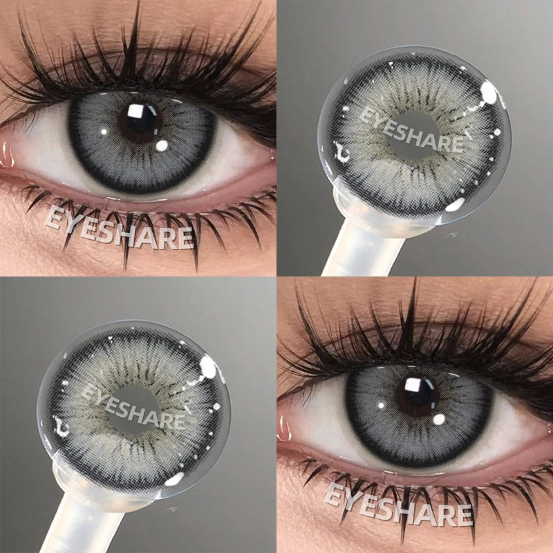 EYESHARE Colored Contact Lenses for Eyes 1 Pair Natural Look Blue Lenses Fashion Contact Lenses Blue Eye Lenses Beauty Makeup