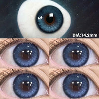 Contact Lenses Myopia Lenses with Diopters Green Pupils Color Contact Lenses for Eyes Blue Lens OVO