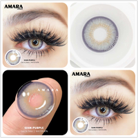 AMARA 1 Pair Color Contact Lenses for Eyes Natural Brown Lenses Beauty Fashion Monet lense Blue Lenses Green Eye Contact