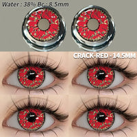 EYESHARE 1 Pair Halloween Colored Contact Lenses for Eyes Cosplay White Crazy Contact Lenses Anime Blue Eye Lenses Black Lenses