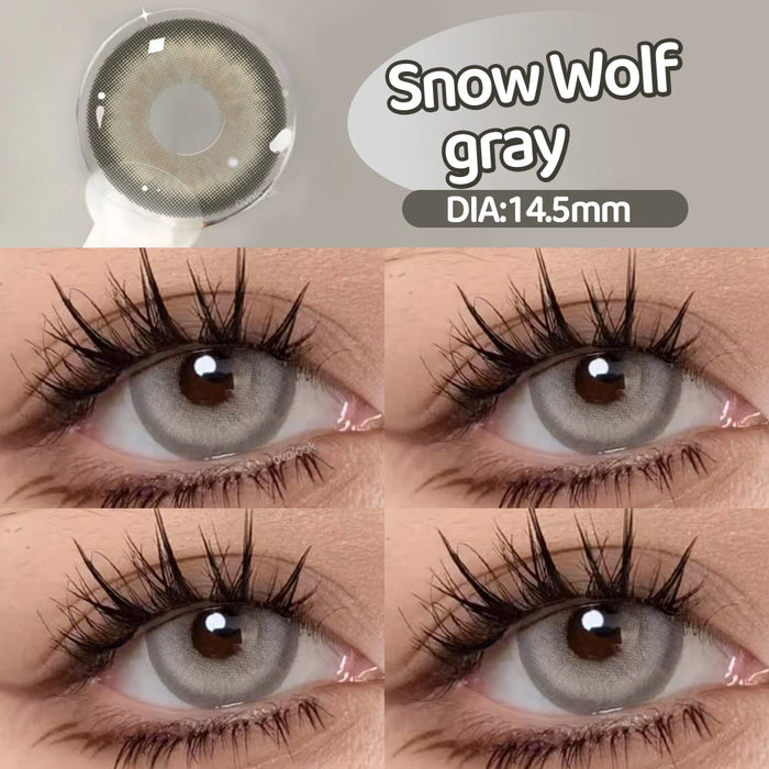 Fashion Big Lenses Myopia Colored Contact Lenses for Eyes Beauty Blue Eyes Lenses Green Pupils Brown Grey Lens