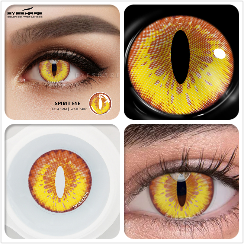 Color Cosplay Contact Lenses Halloween Yearly Eyes