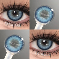 EYESHARE Colored Contact Lenses for Eyes 1 Pair Natural Look Blue Lenses Fashion Contact Lenses Blue Eye Lenses Beauty Makeup