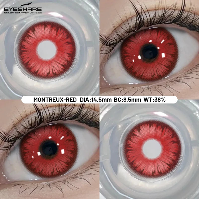 Cosplay Color Contact Lenses 1 Pair Halloween Pink Colorful Contact Red Eye Contacts Green Lenses Purple Lenses Yearly