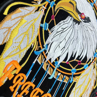 Biker Skull Iron/Sew-On Embroidery Patches for DIY Rock Jacket - Large Back Patch Badge