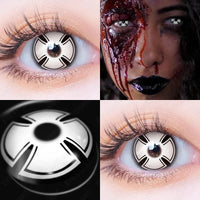 AMARA Cosplay White Color Contact Lenses Halloween Contact Lenses Eye Christmas Party