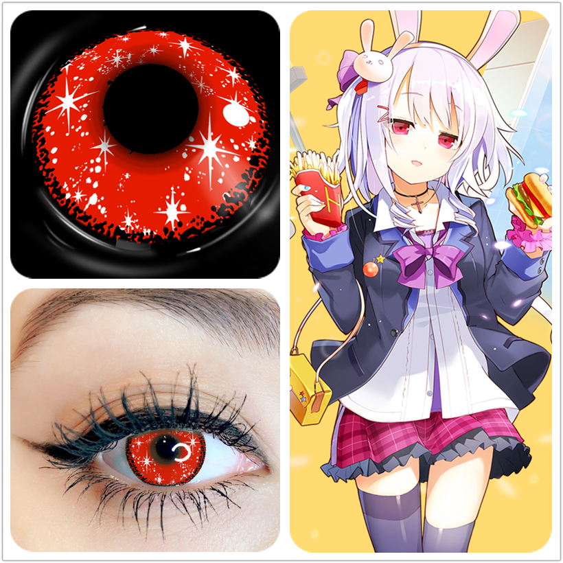 Color Cosplay Contact Lenses Halloween Yearly Eyes