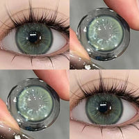 Myopia Contact Lenses with Diopters Blue Pupils Color Contact Lenses OVOLOOK Prescription Contact Lenses