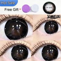 YIMEIXI 2Pcs New Colored Lenses Myopia Prescription Green Eyes Contacts Lens