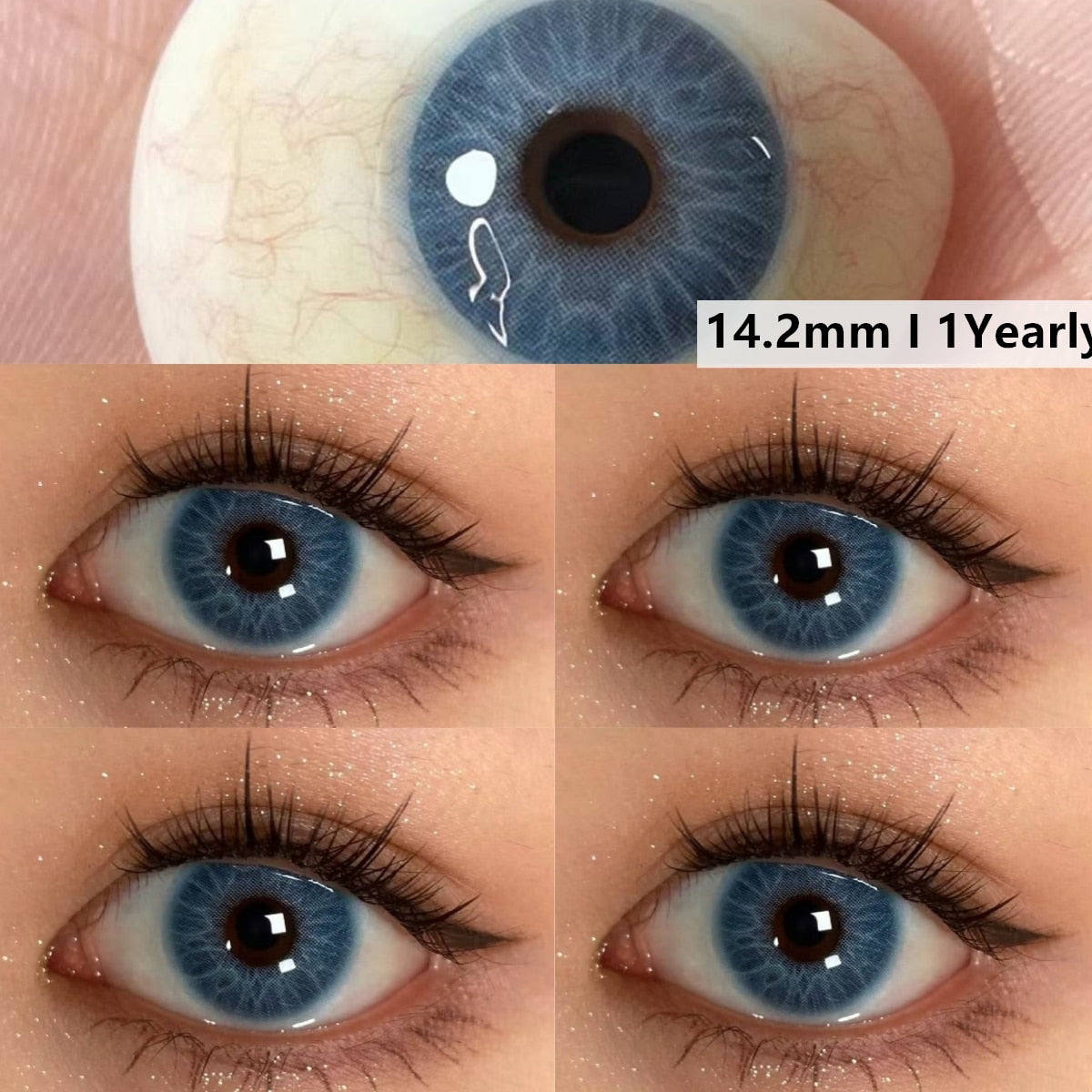 Color Contact Lenses for Eyes Natural Gray Contact Lens Yearly Fashion Beauty Makeup EyeLenses