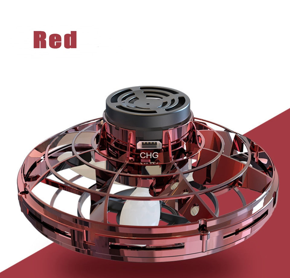 Fidget Spinner Mini Drone LED UFO Type Flying Helicopter Spinner