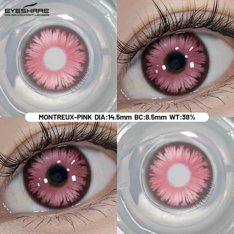 Cosplay Color Contact Lenses 1 Pair Halloween Pink Colorful Contact Red Eye Contacts Green Lenses Purple Lenses Yearly