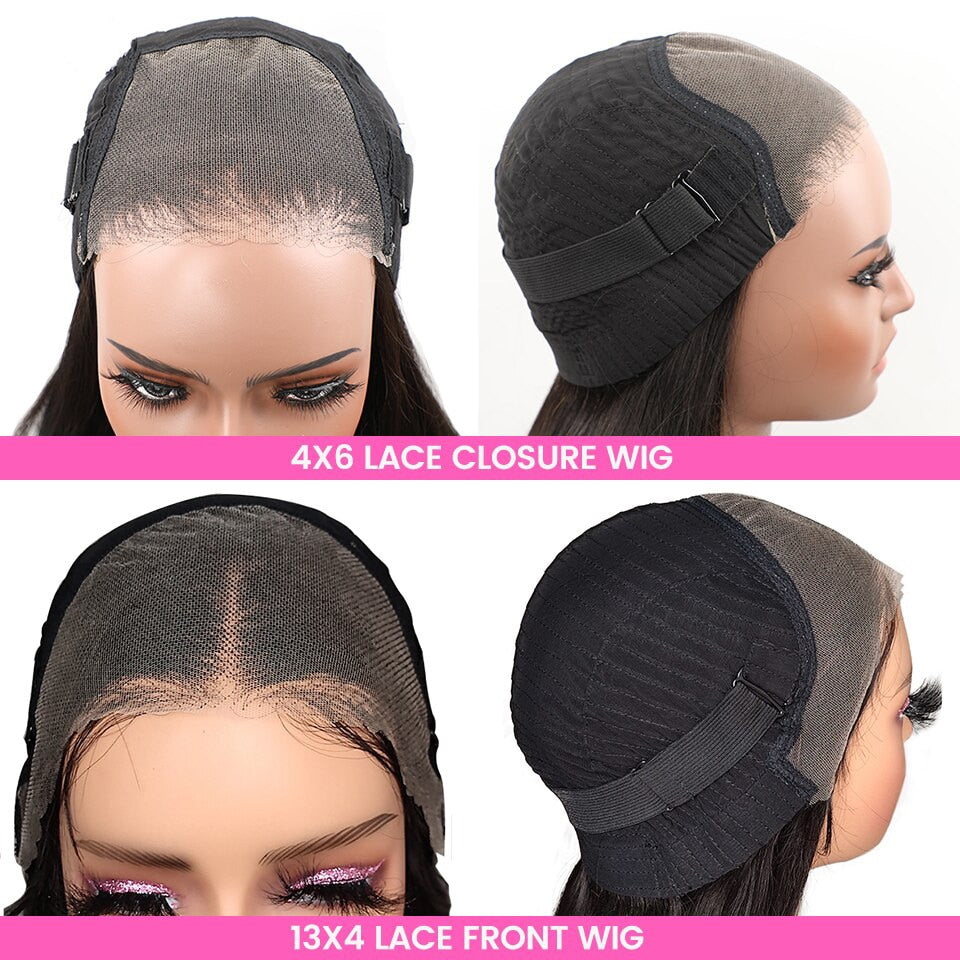 Glueless Wig Human Hair Ready To Wear and Go Preplucked Body Wave Transparent Wigs Without Glue Virgin Swiss Pre Cut Hairline
