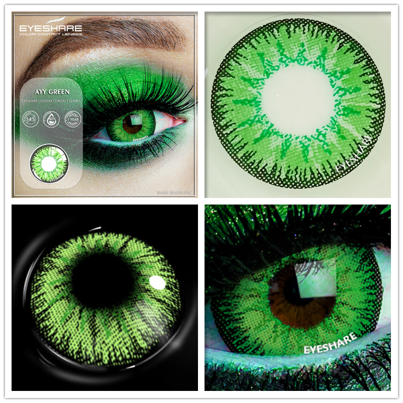 Color Cosplay Contact Lenses Halloween Yearly Eyes