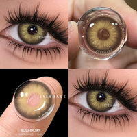 EYESHARE 1pair Colored Contact Lenses for Eyes Natural Brown Contact Blue Eyes Lenses Gray Contacts Yearly Green Pupils