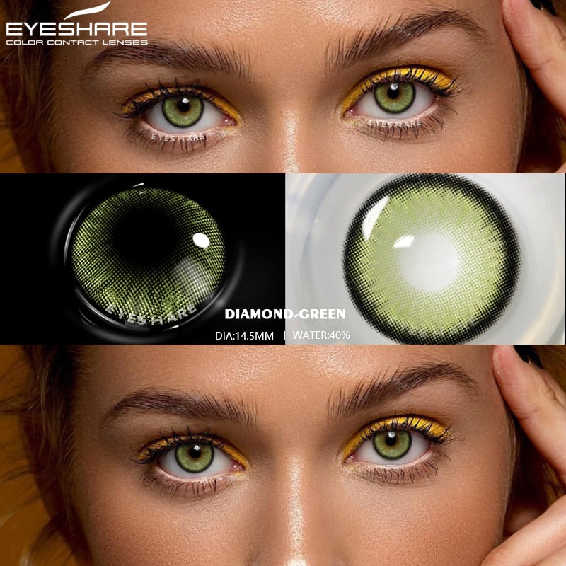 AMARA 1 Pair Color Contact Lenses for Eyes Natural Brown Lenses Beauty Fashion Monet lense Blue Lenses Green Eye Contact