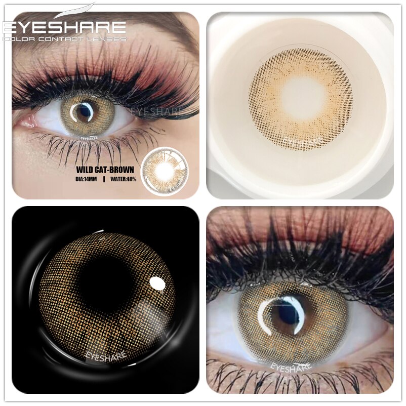 EYESHARE Eye Contacts 1pair DIAMOND Series BLUE Color Lenses Colored Contact Lens Beauty Eyes Cosmetic Eyecontact Contactlen