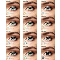 Color Lens Ocean Color Contact Lenses Beautiful Pupil Makeup Contact Lens Yearly Use Cosmetic Beauty Eye Lenses