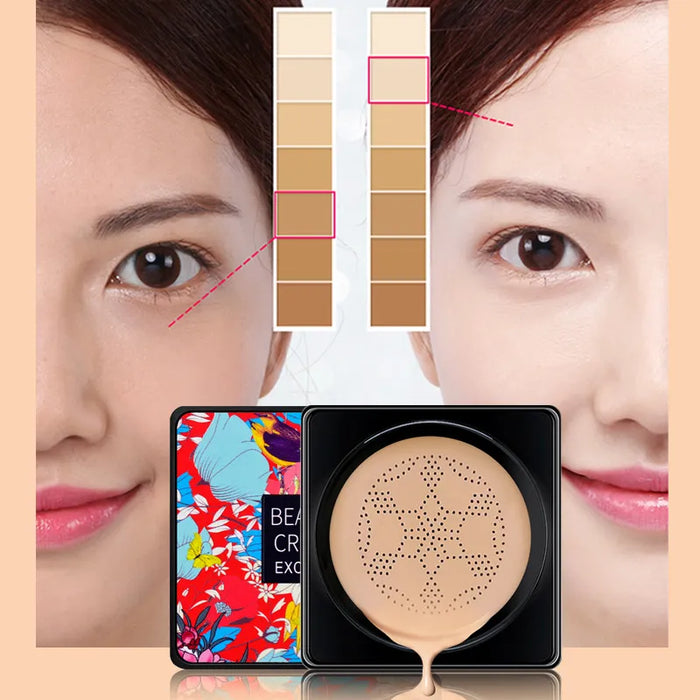 キノコヘッドエアクッション CC クリーム BB クリームファンデーションクリームフェイスメイクアップコンシーラー保湿化粧品フェイスベーストーンメイク