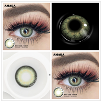 AMARA 1 Pair Color Contact Lenses for Eyes Natural Brown Lenses Beauty Fashion Monet lense Blue Lenses Green Eye Contact