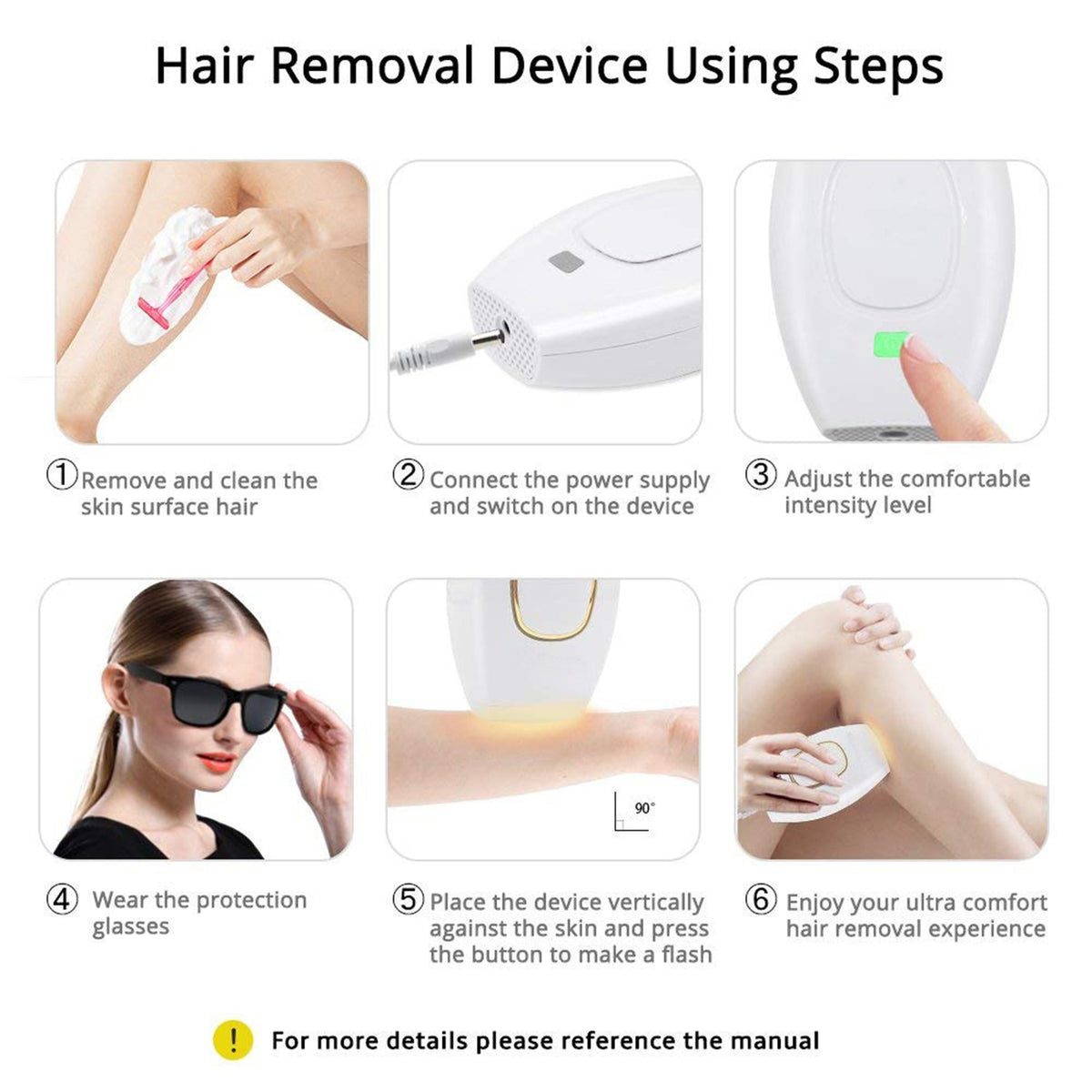 Laser Hair Removal at Home IPL Epilators Deivce 500000 Flashes Epilators Hair Rmover Machine
