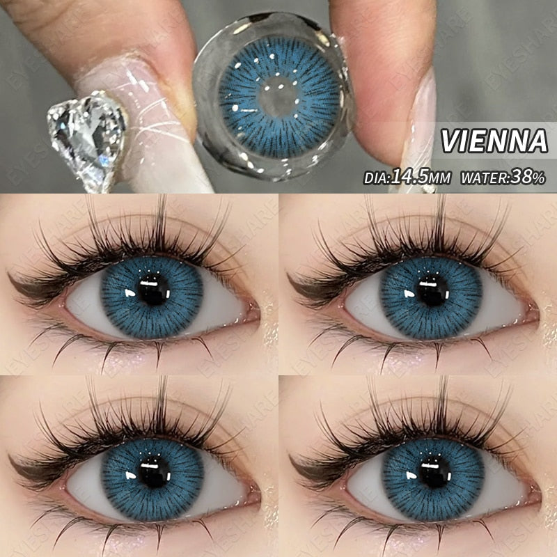 Color Contact Lenses for Eyes Natural Gray Contact Lens Yearly Fashion Beauty Makeup EyeLenses