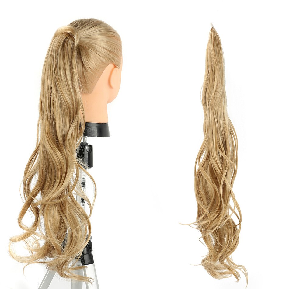 Long Curly Ponytail Extensions Synthetic Horse tails Curly False Tail For Women 32Inch Hairpiece Ponytail Hair Extensions