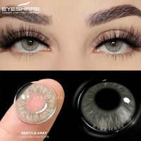 EYESHARE 1 Pair Brown Natural Colored Eye Lenses Gray Fashion Lenses Blue Eye Lens Green High Quality Cosmetics Color Contacts
