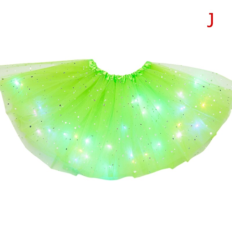 LED グローライトチュチュスカート妖精衣装ガールキッズライトアップスカート結婚式誕生日パーティー 30 センチメートルコスプレプリンセスチュチュスカート