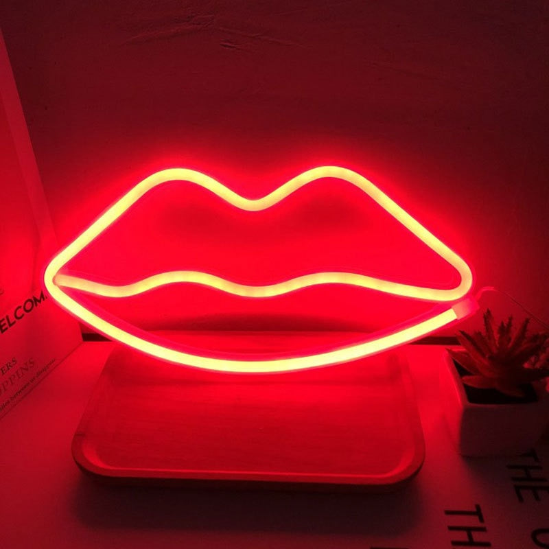 レインボーユニコーンネオン Led ナイトランプ女の子の寝室暖かい夜の光ルーム装飾 3d アクリルテーブルデスクランプギフト