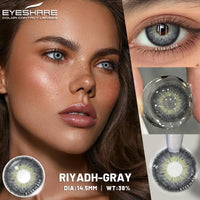 EYESHARE Colored Contact Lenses for Eyes 1 Pair Natural Look Blue Lenses Fashion Contact Lenses Blue Eye Lenses Beauty Makeup