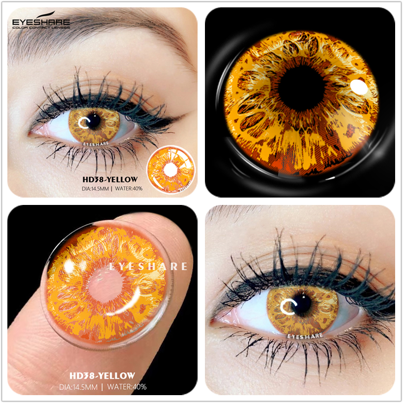 Color Cosplay Contact Lenses Halloween Yearly Eyes