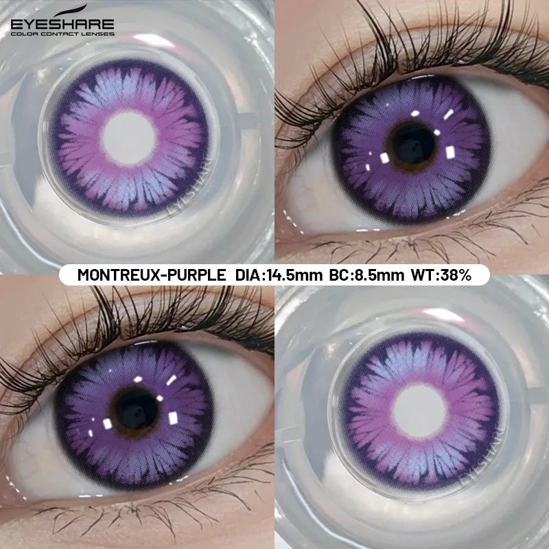 Cosplay Color Contact Lenses 1 Pair Halloween Pink Colorful Contact Red Eye Contacts Green Lenses Purple Lenses Yearly