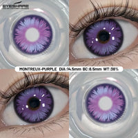 Cosplay Color Contact Lenses 1 Pair Halloween Pink Colorful Contact Red Eye Contacts Green Lenses Purple Lenses Yearly