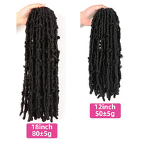 Hair Nest Butterfly Locs ヘアプレループヘア ディストレスト Locs かぎ針編みヘア 人工毛エクステンション 黒人女性用