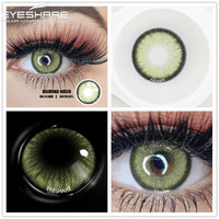 EYESHARE Eye Contacts 1pair DIAMOND Series BLUE Color Lenses Colored Contact Lens Beauty Eyes Cosmetic Eyecontact Contactlen