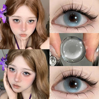 Cosplay Colored Contact Lenses 2Pcs Myopia Halloween Anime Cyber Pink Color Contacts YMX