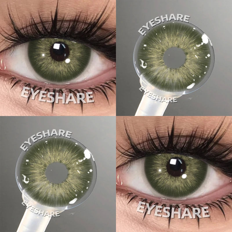 EYESHARE Colored Contact Lenses for Eyes 1 Pair Natural Look Blue Lenses Fashion Contact Lenses Blue Eye Lenses Beauty Makeup