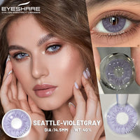 EYESHARE 1 Pair Brown Natural Colored Eye Lenses Gray Fashion Lenses Blue Eye Lens Green High Quality Cosmetics Color Contacts