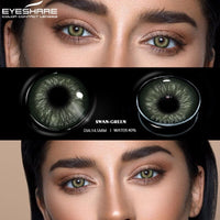 EYESHARE Color Contact Lenses for Eyes 2pcs Natural Brown Contact Lenses Gray Blue Lenses Yearly Beautiful Pupil Contact Lenses