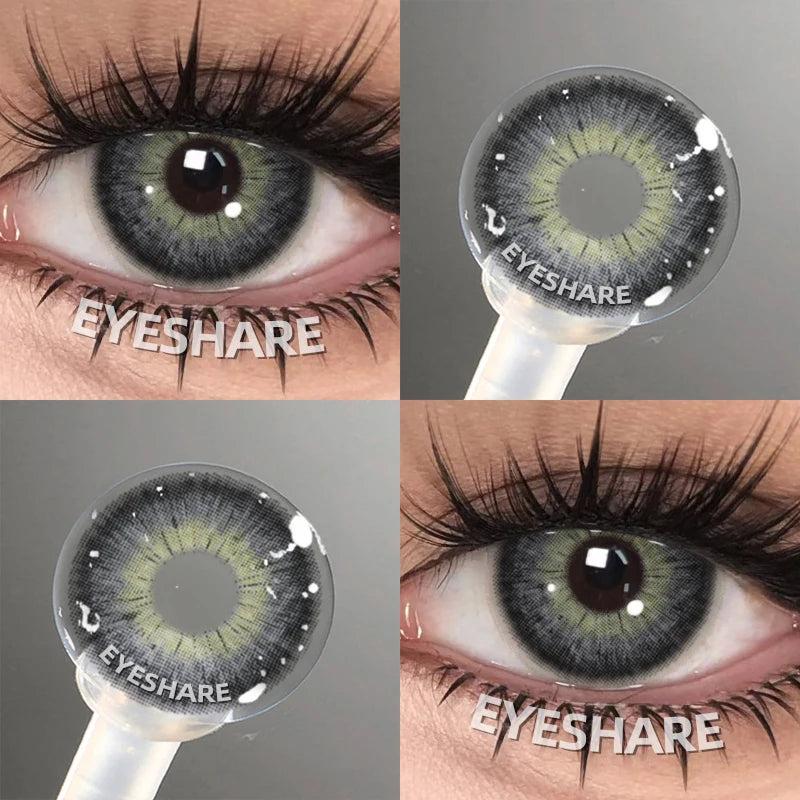 EYESHARE Colored Contact Lenses for Eyes 1 Pair Natural Look Blue Lenses Fashion Contact Lenses Blue Eye Lenses Beauty Makeup