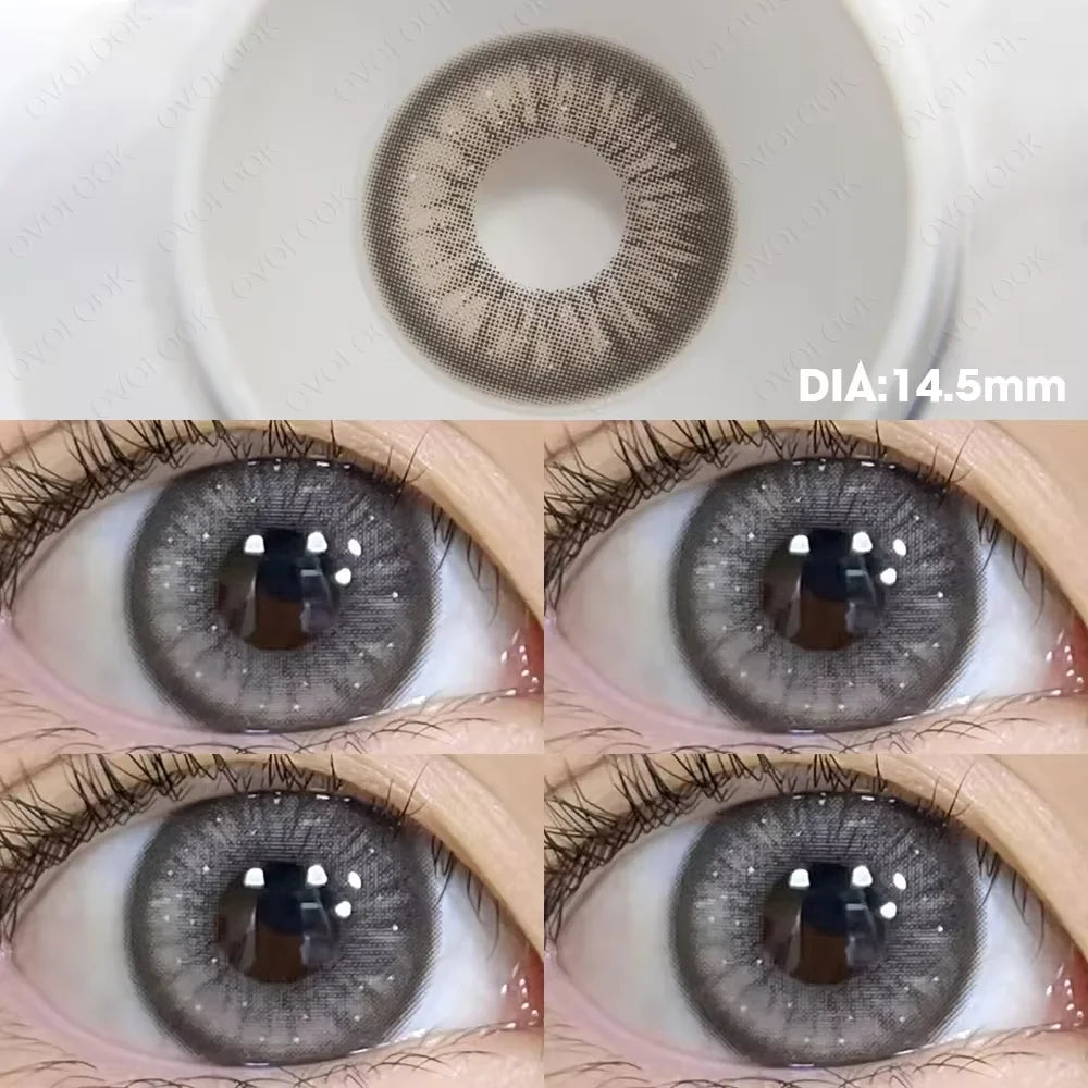 Contact Lenses Myopia Lenses with Diopters Green Pupils Color Contact Lenses for Eyes Blue Lens OVO