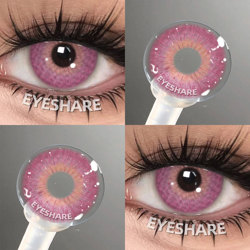 EYESHARE Colored Contact Lenses for Eyes 1 Pair Natural Look Blue Lenses Fashion Contact Lenses Blue Eye Lenses Beauty Makeup