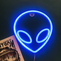 レインボーユニコーンネオン Led ナイトランプ女の子の寝室暖かい夜の光ルーム装飾 3d アクリルテーブルデスクランプギフト